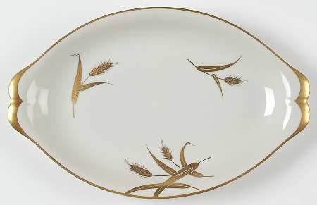 Midas (Cream Background, Japan) 13" Oval Serving Platter
