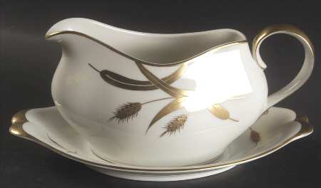 Midas (Cream Background, Japan) Gravy Boat & Underplate