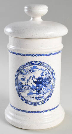 Blue Willow Medium Canister & Lid by Nelson McCoy