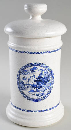 Blue Willow Large Canister & Lid