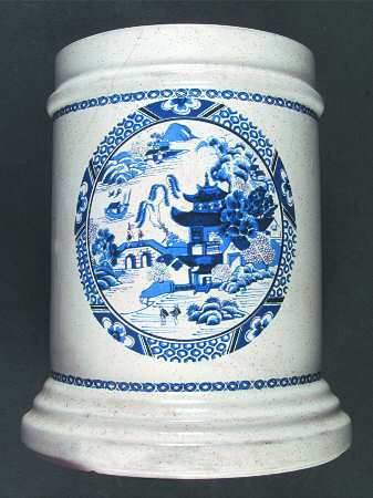 Blue Willow Large Canister No Lid