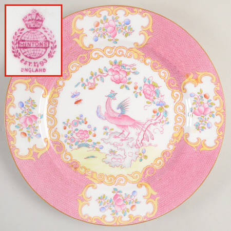 Cockatrice Pink (Smooth, Globe Backstamp) by Minton