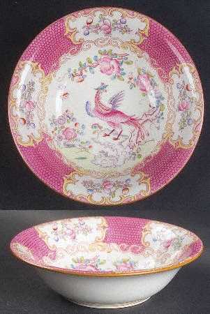 Cockatrice Pink (Smooth, Globe Backstamp) Coupe Cereal Bowl
