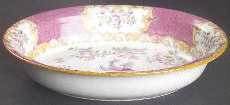 Cockatrice Pink (Smooth, Globe Backstamp) 10" Oval Vegetable Bowl