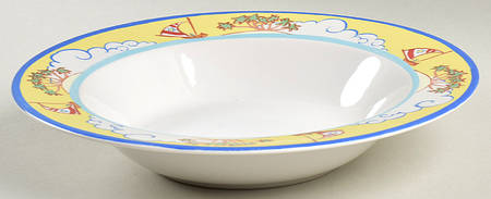 Nautical Compass Large Rim Soup Bowl