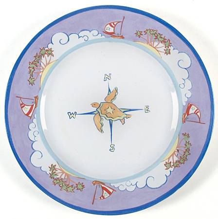 Nautical Compass Dinner Plate