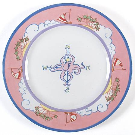 Nautical Compass Dinner Plate