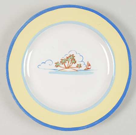 Nautical Compass Salad Plate