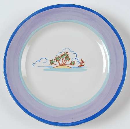 Nautical Compass Salad Plate