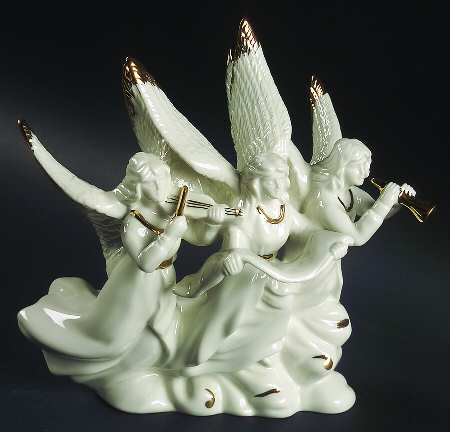 Holiday Elegance Triple Angel Figurine