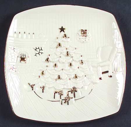 Holiday Elegance Christmas Tree Plate