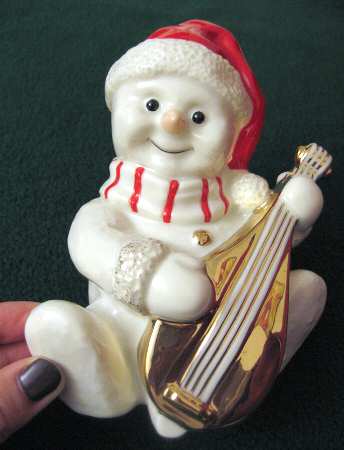 Holiday Elegance Snowman Figurine