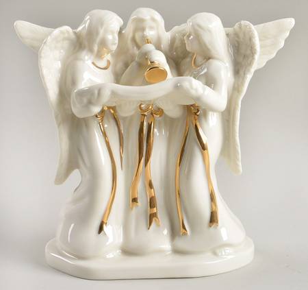 Holiday Elegance Angel Trio Candleholder