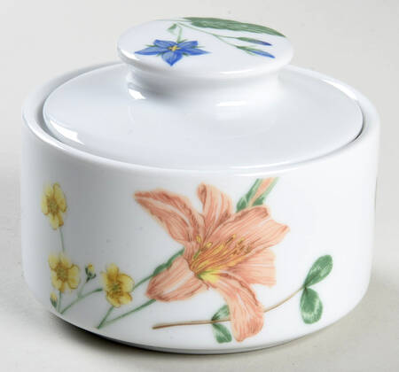 Floral Splendor Sugar Bowl & Lid