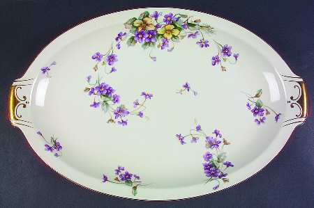 Adele (Orleans Shape, Narrow Rim) 17" Oval Serving Platter