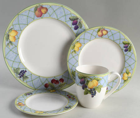 Fruit Rapture 4 Piece Place Setting