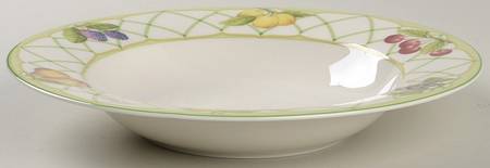 Fruit Rapture Large Rim Soup Bowl