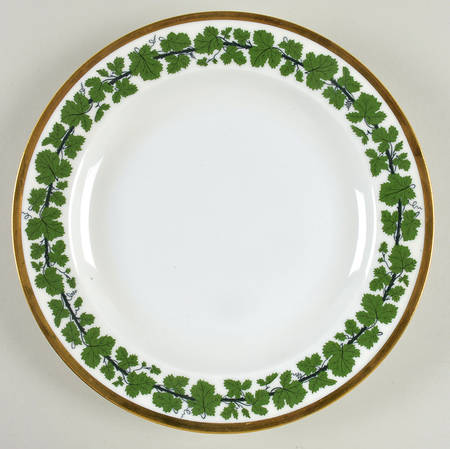 Full Green Vine (Smooth, Wide Gold Trim) by Meissen (Germany)