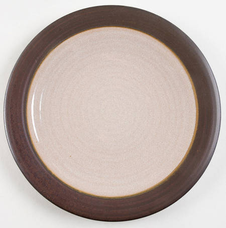 Swiss Coffee Dark Brown Salad Plate