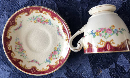 Sevres (Red No Verge) by Myott Staffordshire