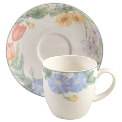 Spring Legacy Flat Cup & Saucer Set