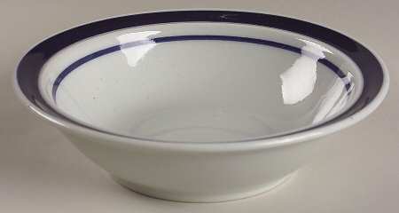 Blue Monterrey Rim Cereal Bowl