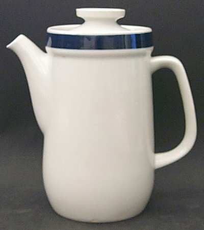 Blue Monterrey Coffee Pot & Lid