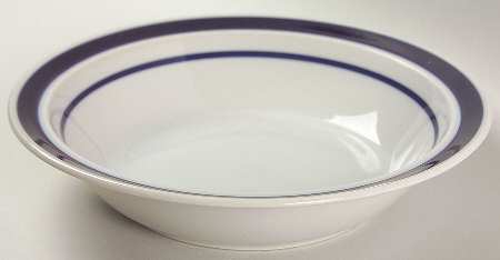 Blue Monterrey Rim Soup Bowl by Service Merchandise Inc