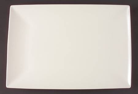 Stone Glaze White 16" Rectangular Serving Platter