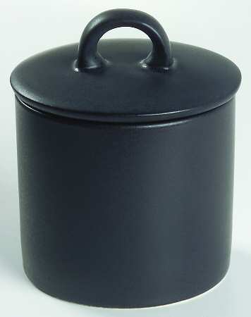 Origami Black Sugar Bowl & Lid