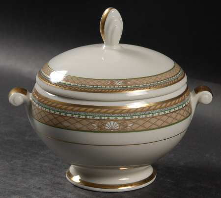 Isle Taupe Sugar Bowl & Lid