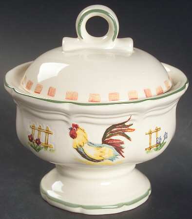 Bon Jour Sugar Bowl & Lid