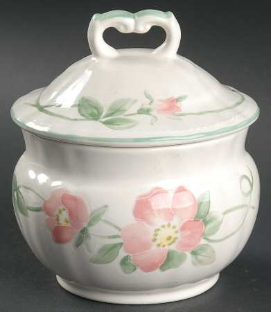 Rambling Rose Sugar Bowl & Lid