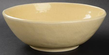 Stone Mountain Yellow 9" Round Vegetable Bowl