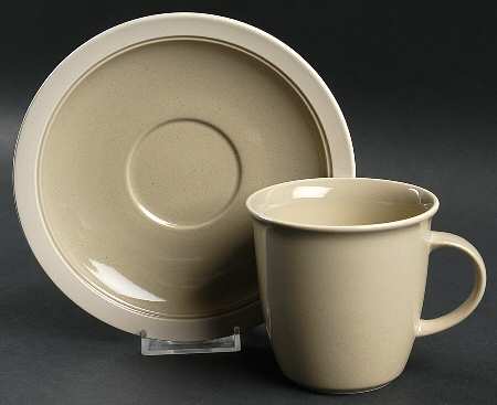 Sand Piper Flat Cup & Saucer Set