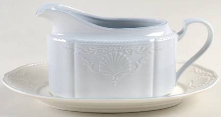 South Hampton Blue Gravy Boat & Underplate