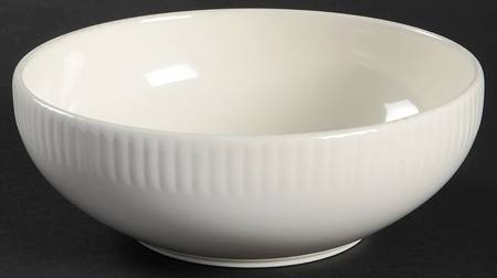 Corduroy White Fruit/Dessert (Sauce) Bowl