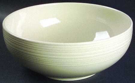 Corduroy Beige 8" Round Vegetable Bowl