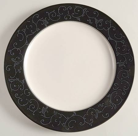 Ebony Trellis Large Dinner Plate