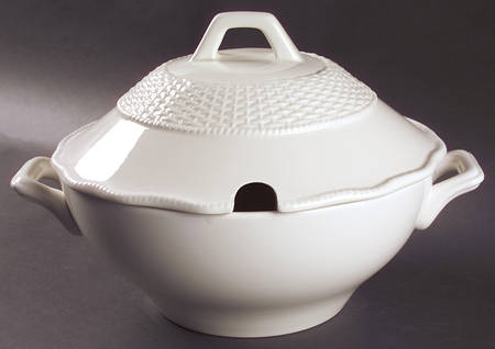 Country Manor White Tureen &  Lid