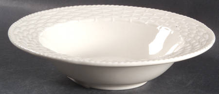 Country Manor White Rim Fruit/Dessert (Sauce) Bowl