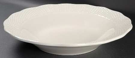 Country Manor White 14" Pasta Serving Bowl