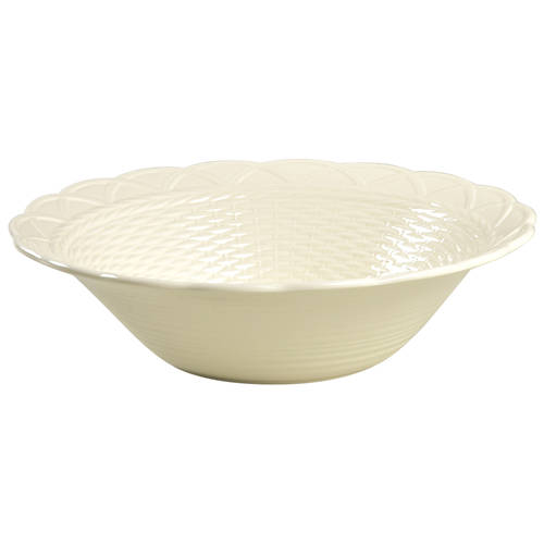 Country Manor Cream 12" Large Salad Serving Bowl