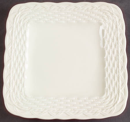 Country Manor Cream Square Salad Plate