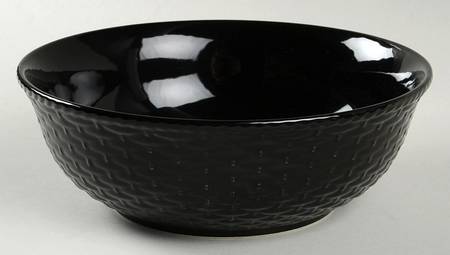 Country Manor Black Coupe Soup Bowl