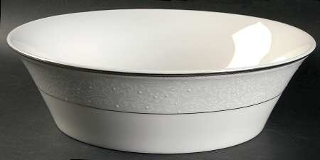 Dynasty Platinum 9" Round Vegetable Bowl
