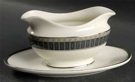 Tuxedo Park Gravy Boat & Underplate