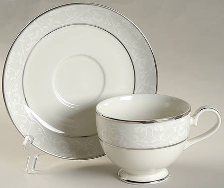 Carleton Footed Cup & Saucer Set