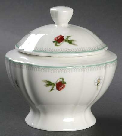 Strawberry Field Sugar Bowl & Lid