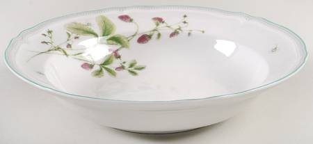 Strawberry Field Large Rim Soup Bowl